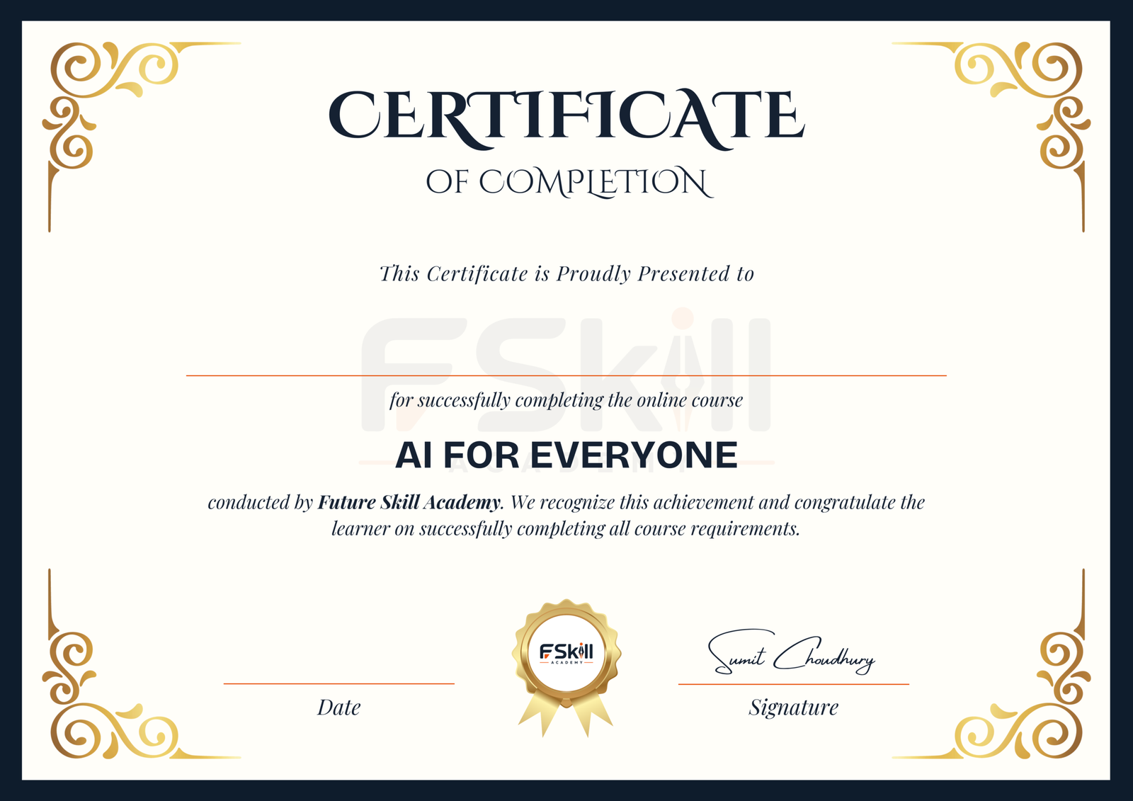 Earn Your Certificate of Completion