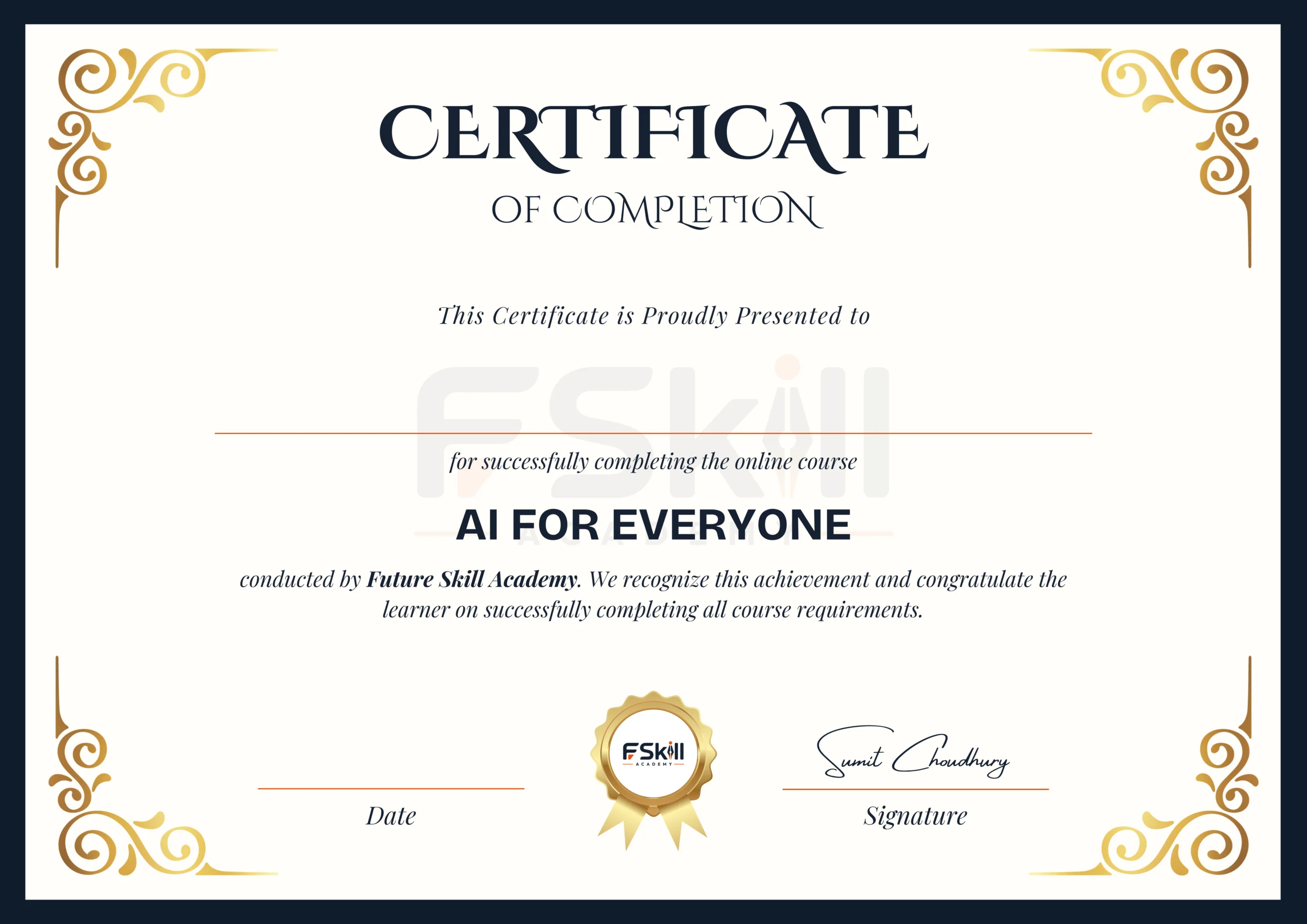 Earn Your Certificate of Completion